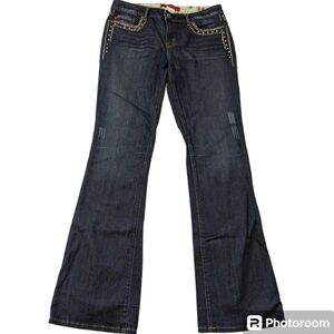 Women's Dark Blue Flared Jeans